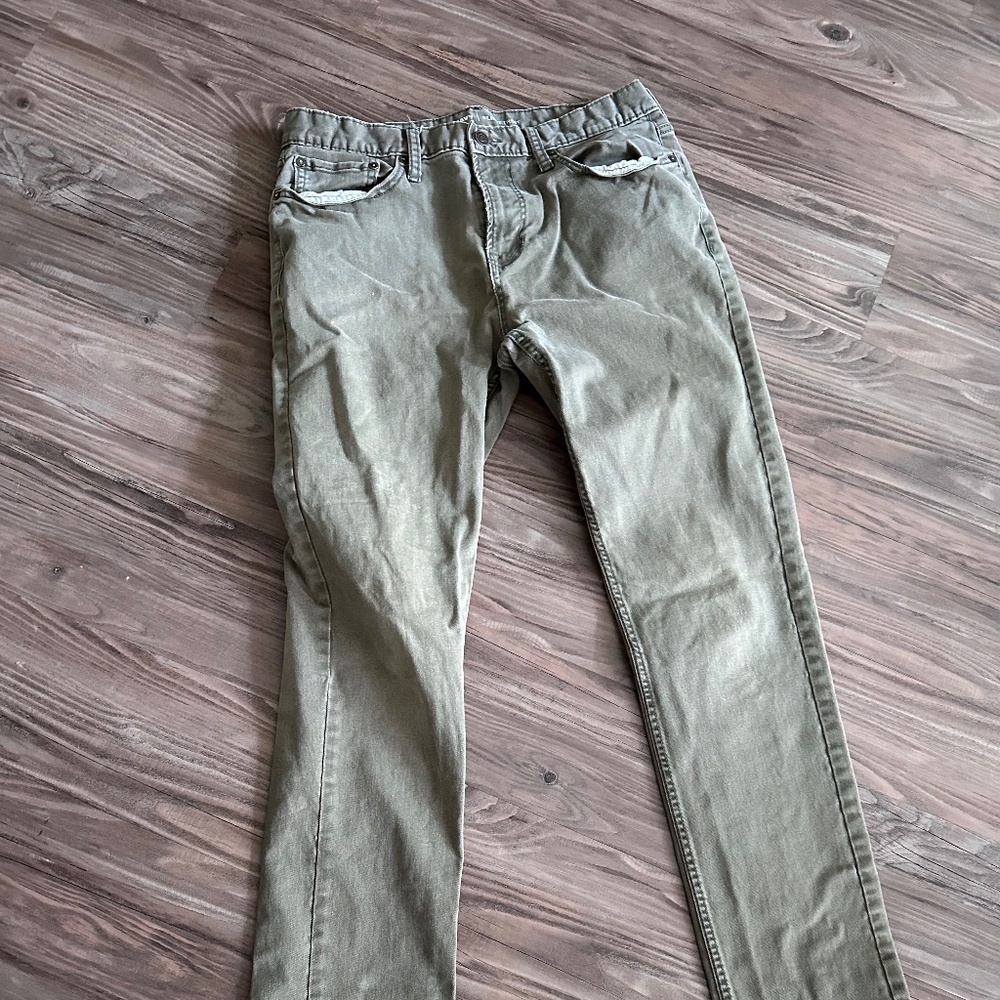 SALE - OLD NAVY Slim Fit Jeans - Men’s - Grey Green - 34W X 36L
